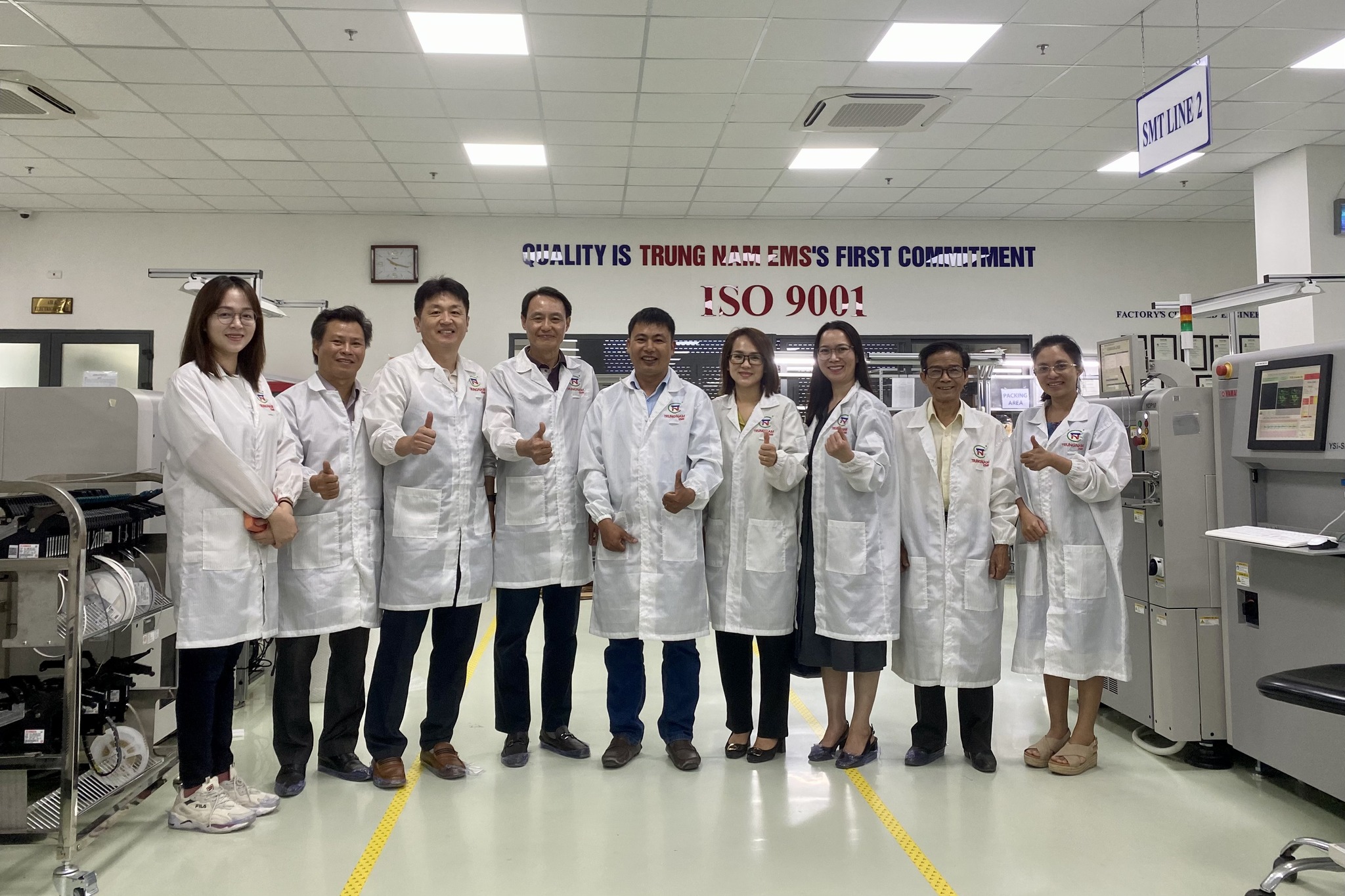  Work trips at the Trung Nam EMS factory
