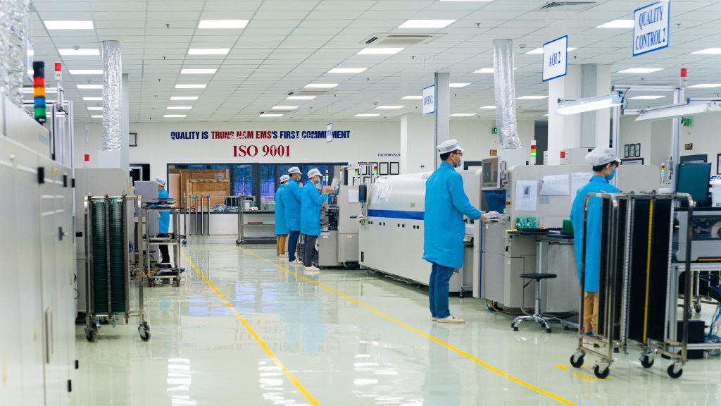 The SMT Line of Trung Nam Electronics manufacturing services 